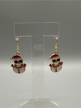 Christmas in July Earrings - Handmade #E0543C